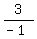 +3+%2F%28-1%29+