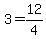 +3+=+12%2F4++