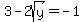 +3+-+2sqrt%28y%29=-1
