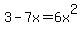 +3+-+7x+=+6x%5E2+