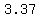 +3.37