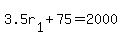 +3.5r%5B1%5D+%2B+75+=+2000+