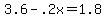 +3.6+-+.2x+=+1.8+