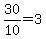 +30%2F10++=+3+