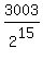 +3003+%2F+2%5E15+