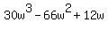 +30w%5E3-66w%5E2%2B12w+