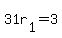 +31r%5B1%5D+=+3+