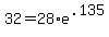 +32+=+28%2Ae%5E.135+