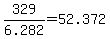 +329+%2F+6.282+=+52.372+