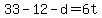 +33+-+12+-+d+=+6t+