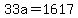 +33a+=+1617+
