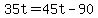 +35t+=+45t+-+90+