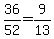 +36%2F52+=+9%2F13+