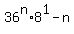 +36%5En+++%2A+8%5E1-n++