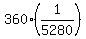 +360%2A%28+1%2F5280+%29+