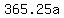 +365.25a+