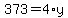 +373+=+4%2Ay+