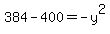 +384-400+=+-y%5E2+