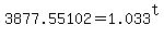 +3877.55102+=+1.033%5Et+