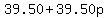 +39.50+%2B+39.50p+
