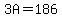+3A+=+186+
