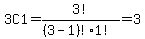 +3C1=3%21%2F%28%283-1%29%21%2A1%21%29=3
