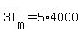 +3I%5Bm%5D+=+5%2A4000+
