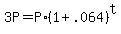 +3P+=+P%2A%28+1+%2B+.064+%29%5Et+