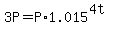 +3P+=+P%2A1.015%5E%28+4t+%29+