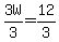 +3W%2F3=12%2F3