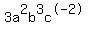 +3a%5E2b%5E3c%5E-2+