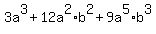 +3a%5E3%2B12a%5E2%2Ab%5E2%2B9a%5E5%2Ab%5E3+