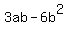 +3ab+-+6b%5E2+