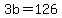 +3b+=+126+