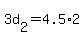 +3d%5B2%5D+=+4.5%2A2+