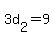 +3d%5B2%5D+=+9+