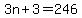 +3n+%2B+3+=+246+