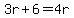 +3r%2B6=4r