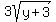 +3sqrt%28y%2B3%29+