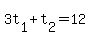 +3t%5B1%5D+%2B+t%5B2%5D+=+12+
