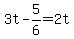 +3t+-+5%2F6+=+2t+