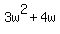+3w%5E2%2B4w+