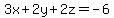 +3x%2B2y%2B2z=-6+