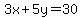 +3x%2B5y=30+