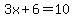 +3x%2B6+=+10