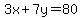 +3x%2B7y=80
