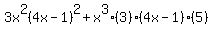 +3x%5E2%284x-1%29%5E2%2Bx%5E3%283%29%284x-1%29%285%29+