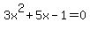 +3x%5E2%2B5x-1=0+