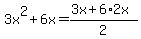 +3x%5E2%2B6x=%283x%2B6%2A2x%29%2F2+