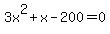 +3x%5E2%2Bx-200=+0